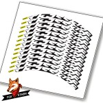 Mountain Bicycle Wheels MTB Rim Decal Stickers for MAVIC CROSSRIDE